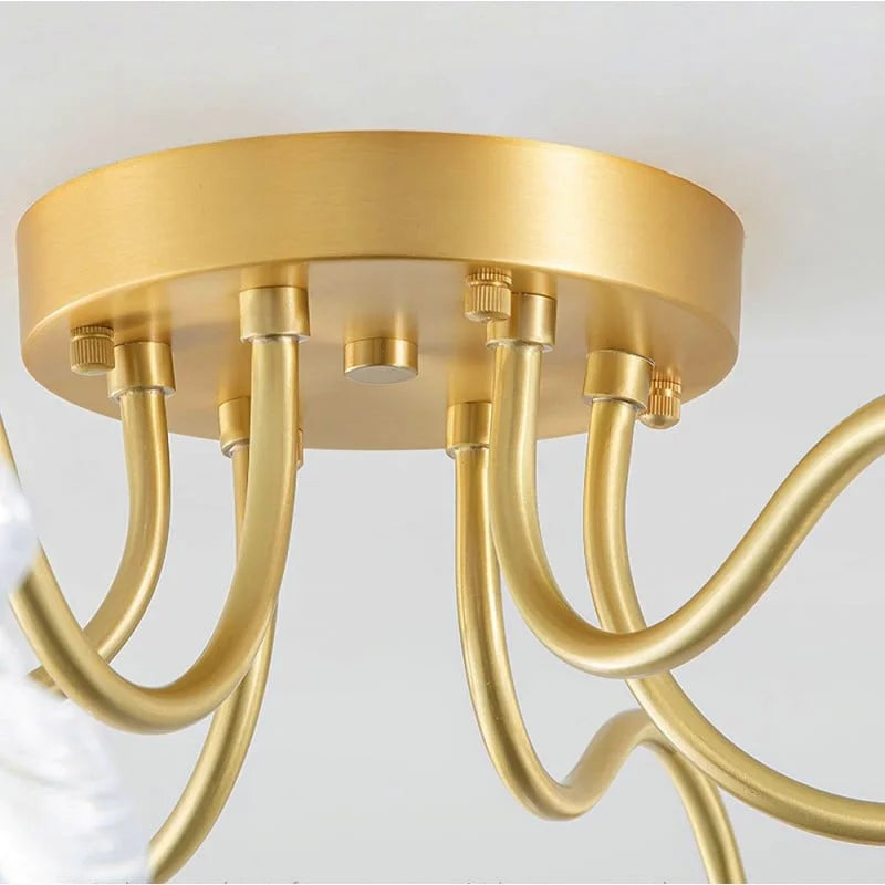 3 White Morning Glory Pendant Lamp