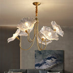 6 White Morning Glory Pendant Lamp