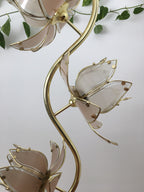 Cream Lotus Flower Floor Lamp