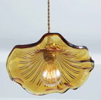 Honey Hibiscus Flower Pendant Lamp