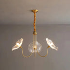 3 White Morning Glory Pendant Lamp