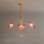 3 Pink Morning Glory Pendant Lamp