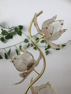 Cream Lotus Flower Floor Lamp
