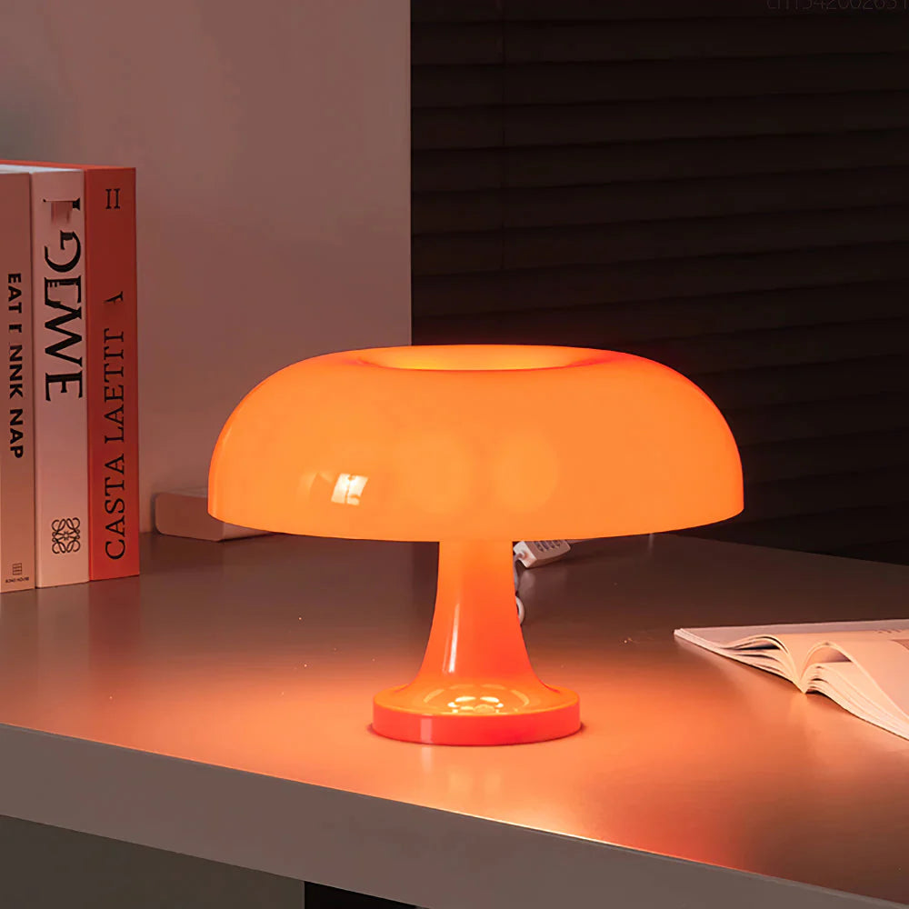 Mushroom Retro Lamp Orange